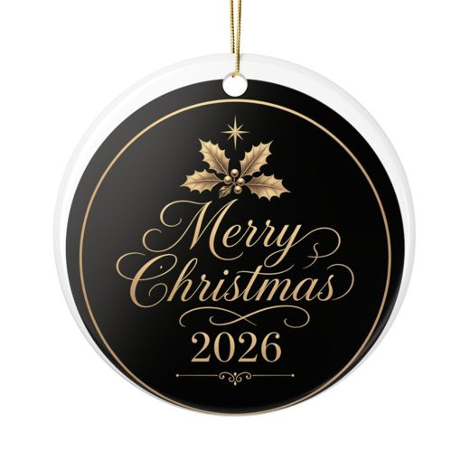 Merry Christmas 2026 Ornament